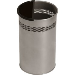 Twin Metal Papperskorg 21 liter, silver