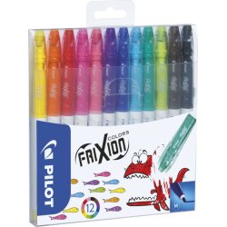 Pilot FriXion Colours Fiberpennor | M | 12 färger