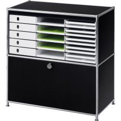 Styroval Pro förvaringsbox med 10 lådor, öppna