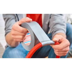 Vävtejp tesa Extra power 50 mm Grå