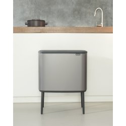 Brabantia BO Touch Bin 36 L, platinum