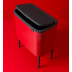 Brabantia BO Touch Bin 11+23 L, passion red