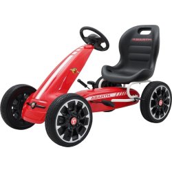 Abarth trampbil med gummidäck, röd
