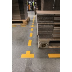 Golvmärkning Durable T-form Gul
