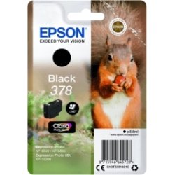 Epson T378 blækpatron, sort, 5.5 ml