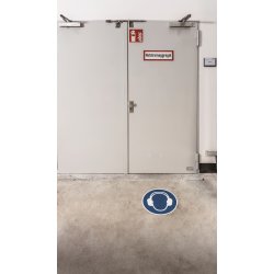 "Använd varselkläder"-dekal Durable Blå