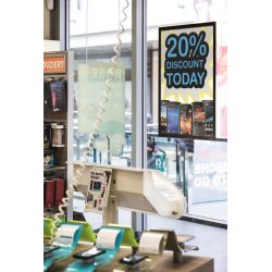 Durable Poster Sun Magnetramme 50 x 70 cm, sort