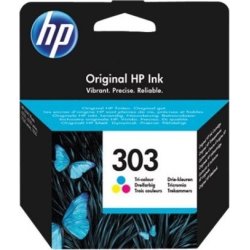 HP No303 tri-farve blækpatron, blister, 4ml
