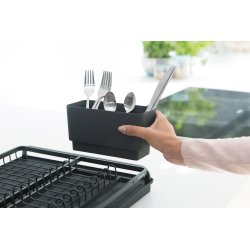 Diskställ och bricka Brabantia Mörkgrå