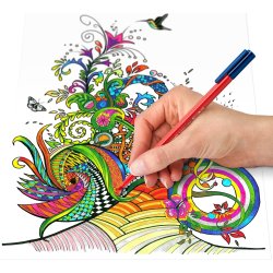 Staedtler Triplus Color 323 tuschpennor, 10 st