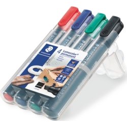 Staedtler Lumocolor 350 märkpenna, snedskuren, per