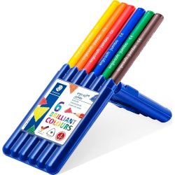 Staedtler Ergosoft Jumbo 158 Farveblyanter, 6 stk.
