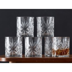 Lyngby Glas Krystal Melodia Whiskyglas, 6 st. 31cl