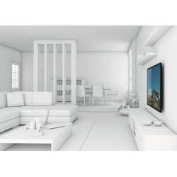 Vogels WALL 3305 Vægbeslag fladt, 40-100", sort
