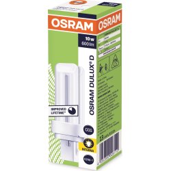 Osram Dulux D Kompakt Lysstofrør 10W/827, G24D-1