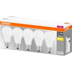 Osram LED Standardlampa E27, 8,5 W = 60 W, 5-pack