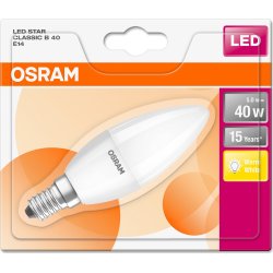 Osram LED Kertepære E14, 6W=40W