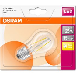 Osram Retro LED Kronljus, klar, E27, 2 W = 25 W