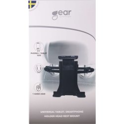 GEAR Tabletholder sort (Passer også Mobil)
