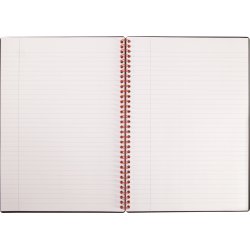 Oxford Black N' Red Anteckningsbok A4, linjerat