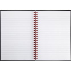Oxford Black N' Red Anteckningsbok A5, linjerat