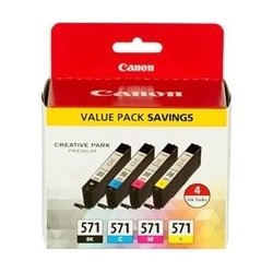 Canon CLI-571 blækpatroner, blister, sampak med