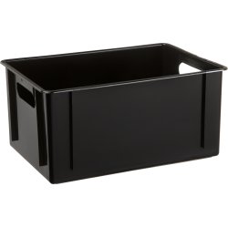 Klosslåda, 11 liter, 340x240x160, svart