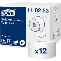 Tork T2 Mini Premium Jumbo toiletpapir, 2-lags