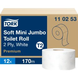 Tork T2 Mini Premium Jumbo toiletpapir, 2-lags