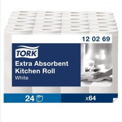 Tork Ekstra Plus køkkenrulle, 2-lags, 24 ruller