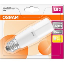 Osram LED stavformad lampa E27, 7 W = 53 W