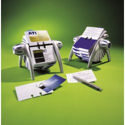 Visitkortssnurra Durable Visifix Flip Vegas Svart