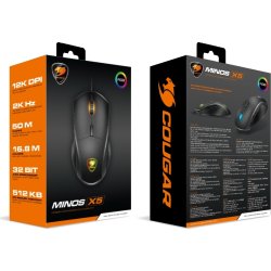 Cougar gaming Minos X5 optisk mus, sort