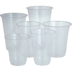 Komposterbart Drikkebæger, klar, PLA, 420 ml