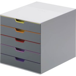 Durable Varicolor skuffekabinet, 5 skuffer