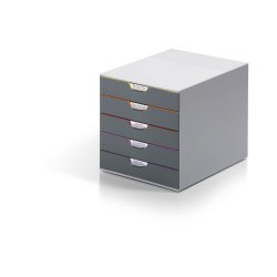 Durable Varicolor skuffekabinet, 5 skuffer