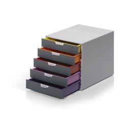Durable Varicolor skuffekabinet, 5 skuffer