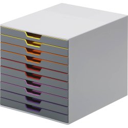 Durable Varicolor skuffekabinet, 10 skuffer