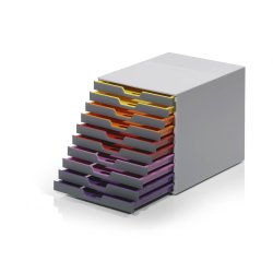 Durable Varicolor skuffekabinet, 10 skuffer