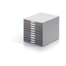 Durable Varicolor skuffekabinet, 10 skuffer