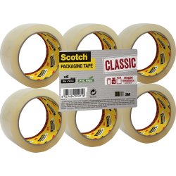 3M Scotch Packtejp 50 mm, PP, klar