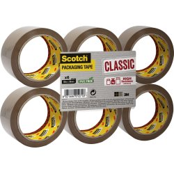 3M Scotch Packtejp 50 mm, PP, brun