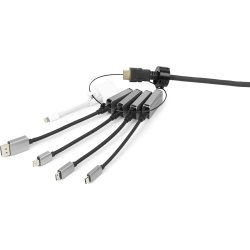 Vivolink Pro HDMI adapter ring, 5 porte, m/kabler