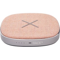 SACKit CHARGEit power bank & trådløs oplader, rose
