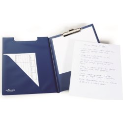 Durable skrivplatta, A4, dubbel, blå