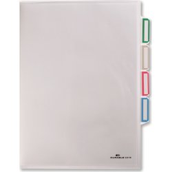 Durable plastmapp, A4, 3-delad, 5 st.