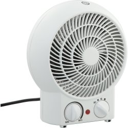 Ventilator och värmefläkt 2000 watt, vit