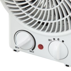 Ventilator och värmefläkt 2000 watt, vit