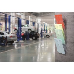 Blankettfack Durable Flexiplus A4 Stående Transp.