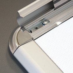 Alu Plakatramme, Snap-frame, 70 x 100 cm, Alu/sølv